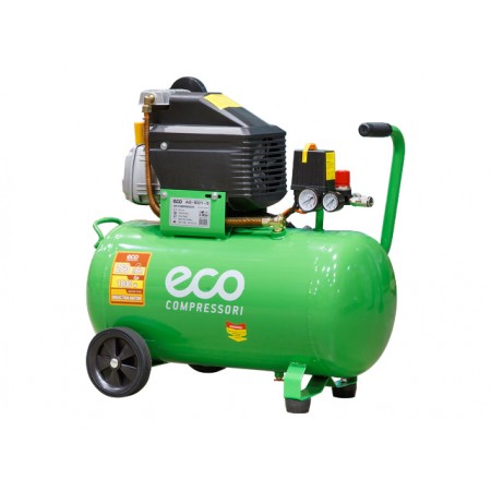 Компрессор ECO AE-501-3 (260 л/мин, 8 атм, коаксиальный, масляный, ресив. 50 л, 220 В, 1.80 кВт)