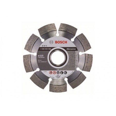 Купить в Минске Алмазный круг 115х22 мм EXPERT FOR ABRASIVE BOSCH (сухая резка) 2608602606 цена