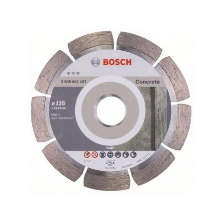 Купить в Минске Алмазный круг 125х22 мм по бетону сегмент. STANDARD FOR CONCRETE BOSCH 2608602197 цена