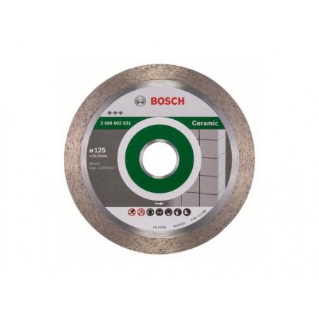 Купить в Минске Алмазный круг 125х22 мм по керамике сплошн. BEST FOR CERAMIC BOSCH 2608602631 цена