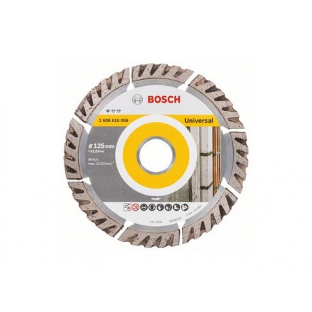 Купить в Минске Алмазный круг 125х22 мм универс. сегмент. Turbo STANDARD FOR UNIVERSAL BOSCH 2608615060 цена