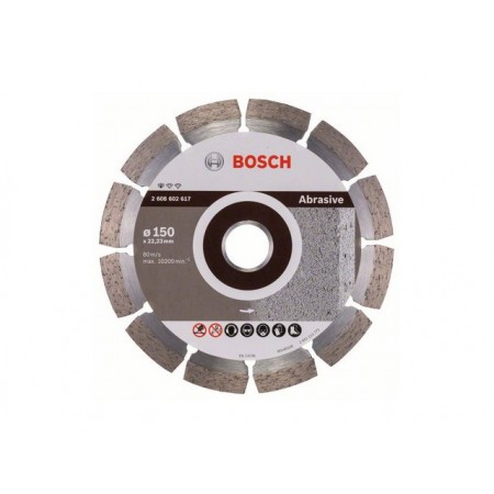 Купить в Минске Алмазный круг 150х22 мм по абразив. матер. сегмент. STANDARD FOR ABRASIVE BOSCH 2608602617 цена