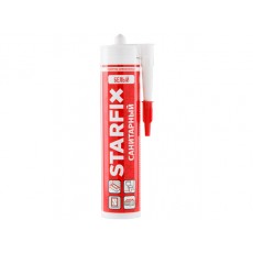 Купить в Минске Герметик силиконовый санитарный STARFIX Sanitary Silicone (белый) 260 мл цена