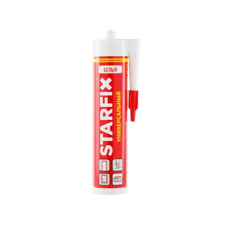 Купить в Минске Герметик силиконовый универсальный STARFIX Universal Silicone (белый) 260 мл цена