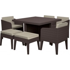 Комплект мебели KETER Columbia dining set (7 предметов), коричневый