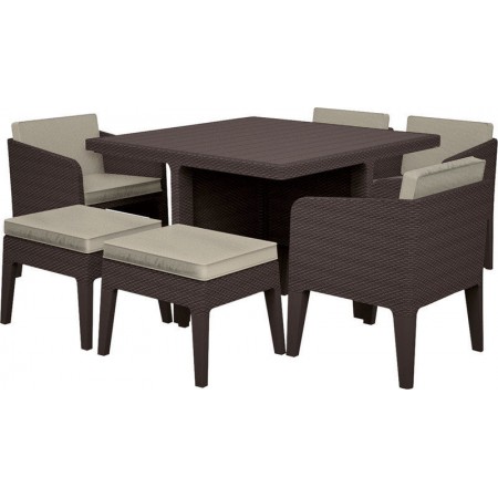 Купить в Минске Комплект мебели KETER Columbia dining set (7 предметов), коричневый цена